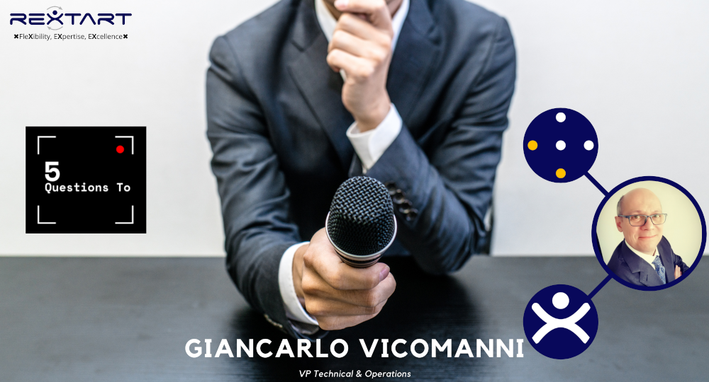 Five Questions To: Giancarlo Vicomanni VP Technical & Operations Rextart Five Questions To: Giancarlo Vicomanni VP Technical & Operations Rextart