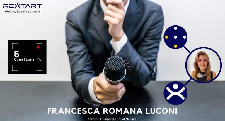Five Questions To: Francesca Romana Luconi Account & Corporate Brand Manager Rextart